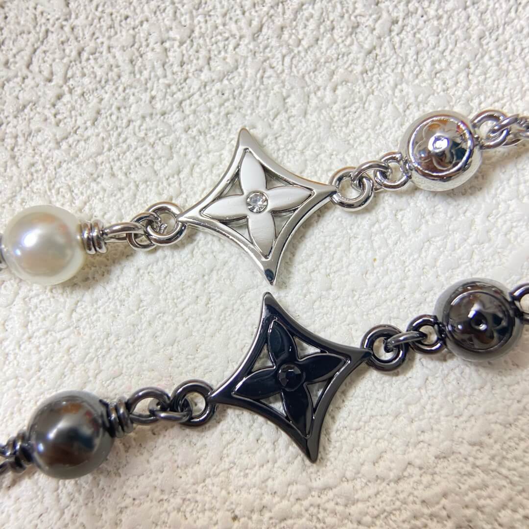 Street Style Distressed Pearl Bracelet