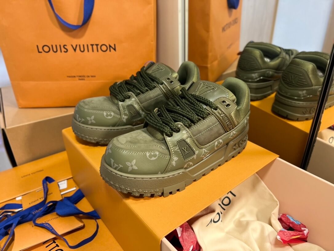 Army Green Jacquard Sneaker