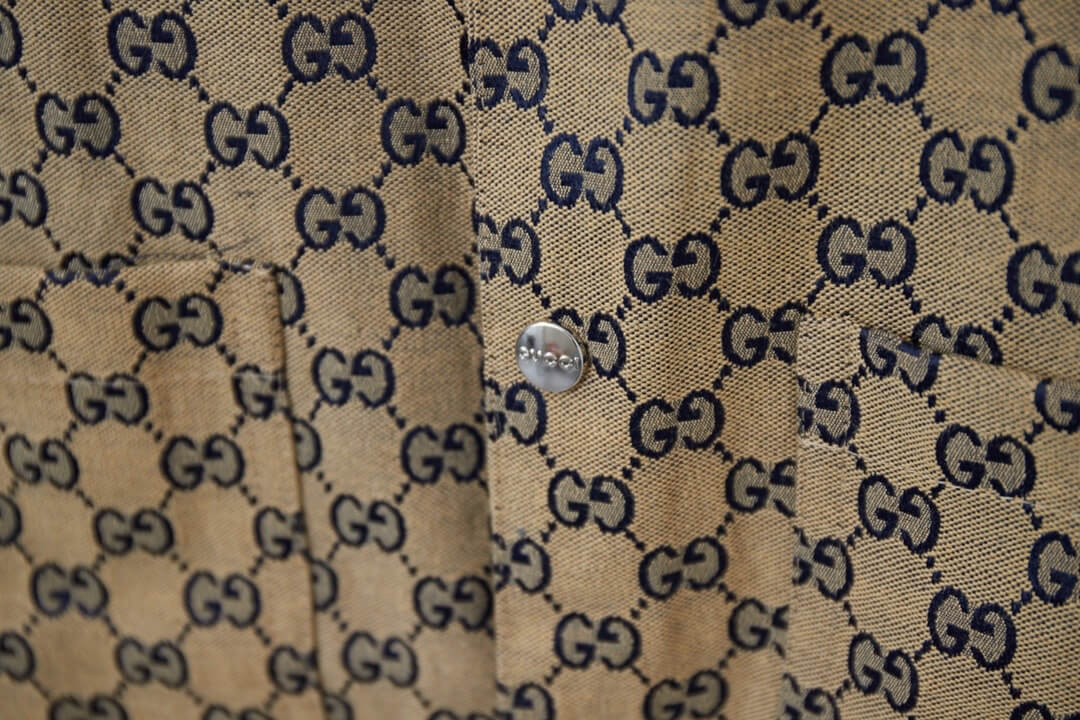 Navy Jacket with Double-G Design