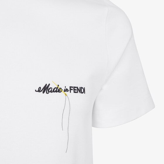 Weißes T-Shirt mit Buchstaben-Print