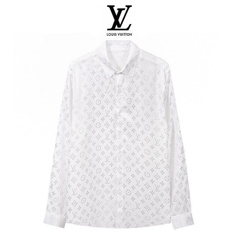 Nouvelle chemise à manches longues en soie