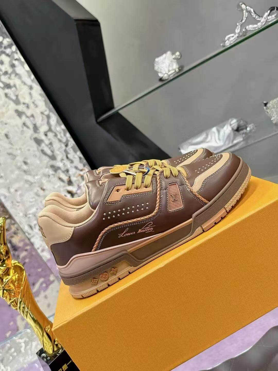 Brown Leather Sneaker