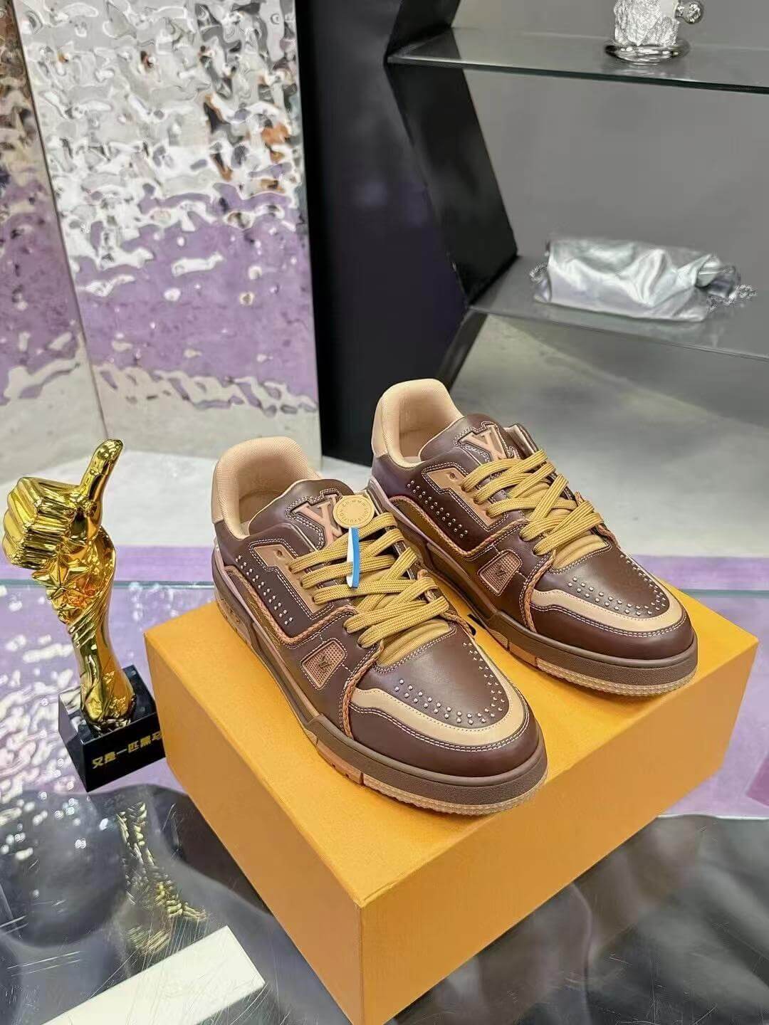 Brown Leather Sneaker