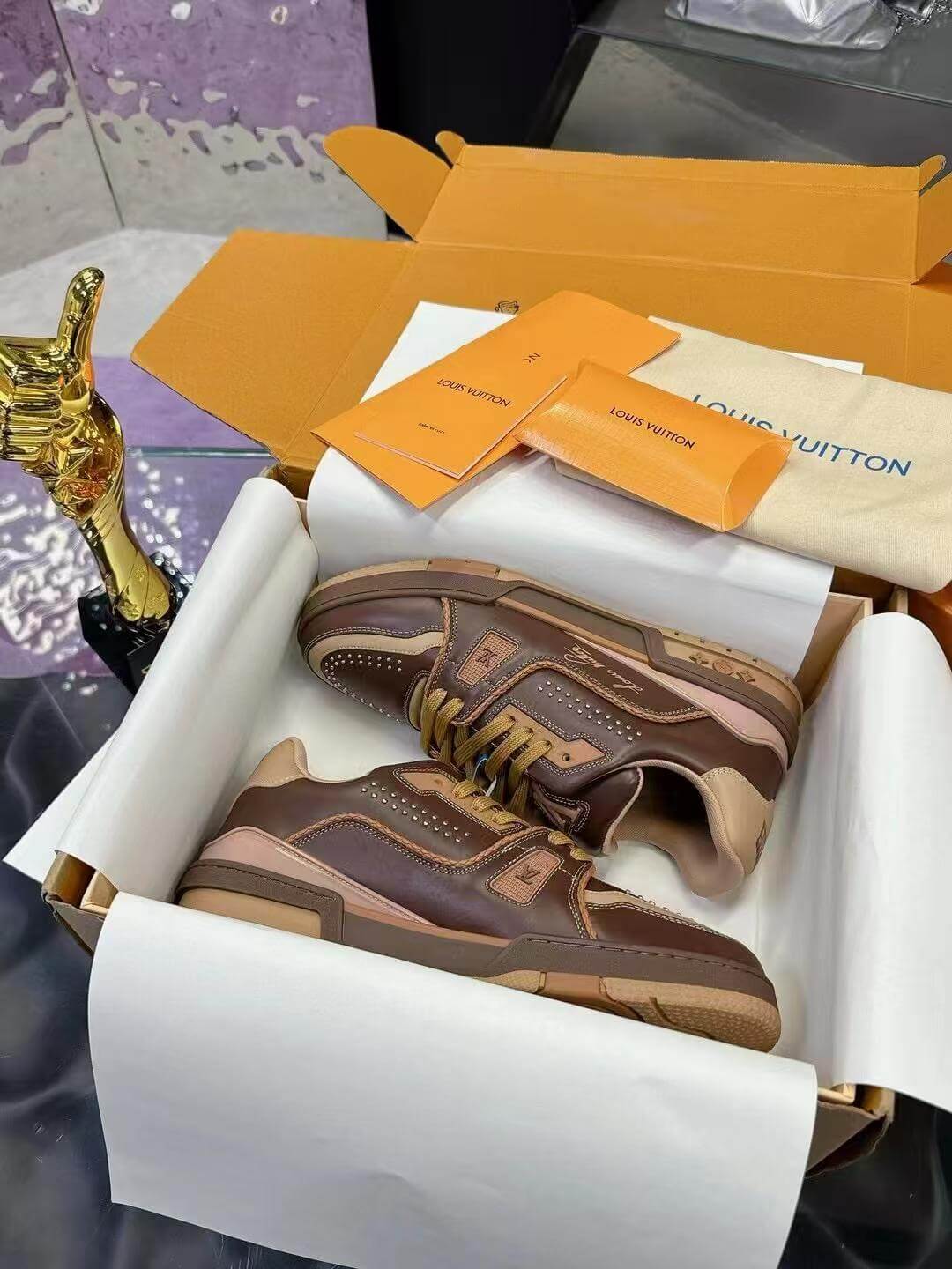 Brown Leather Sneaker
