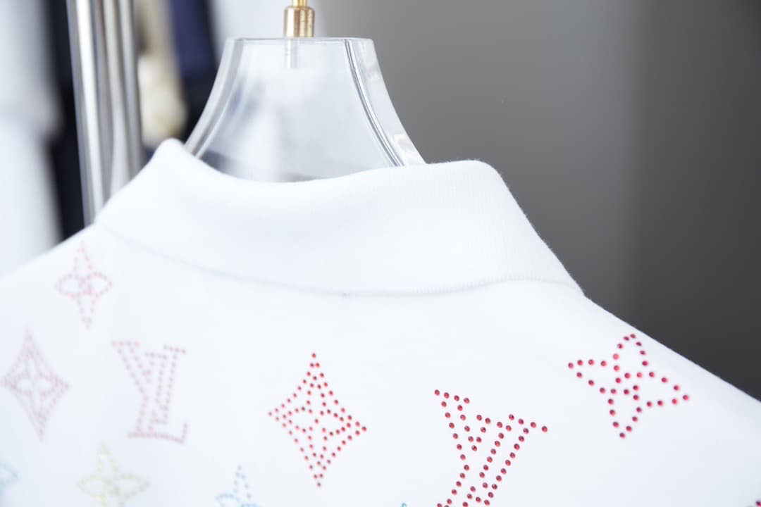 2025 New All-over Crystal Rhinestone Polo Shirt