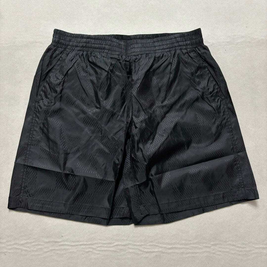 Checkerboard Design Swim Trunks