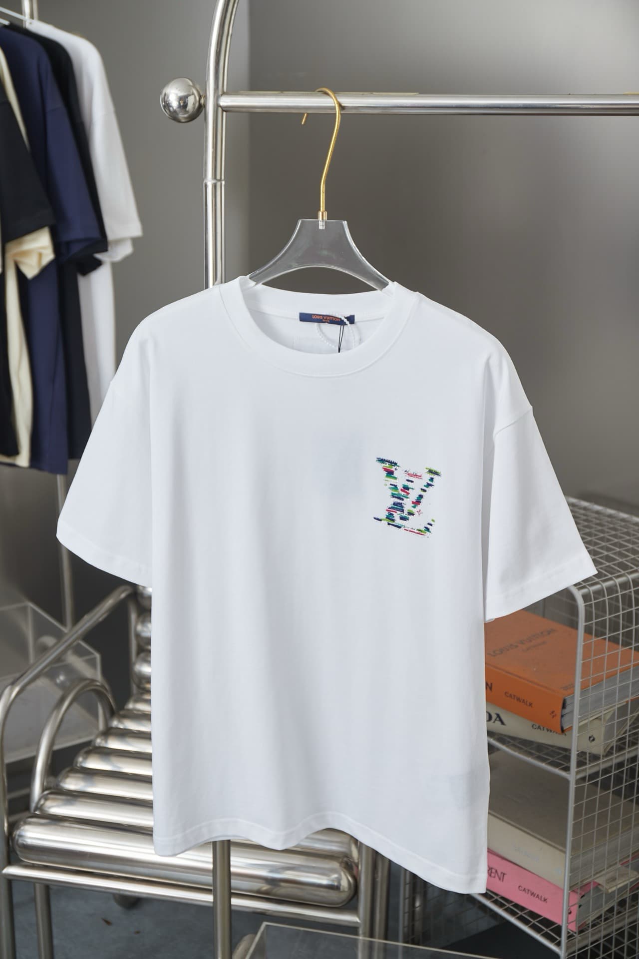 Letter Rainbow Rhinestone T-Shirt
