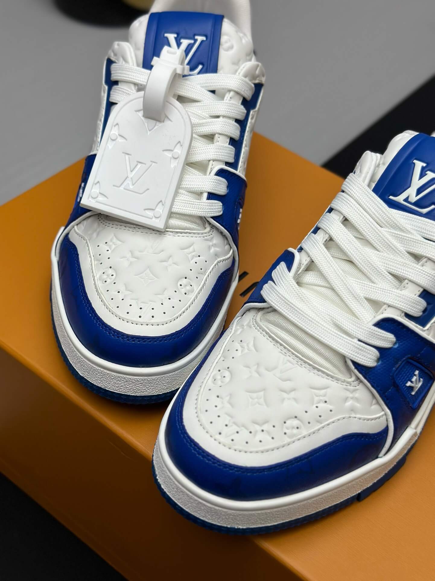 Blue Jacquard Pattern Sneaker