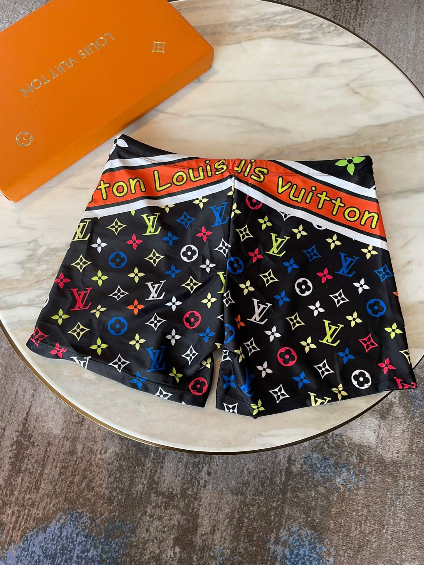 Colorful Jacquard Swim Trunks