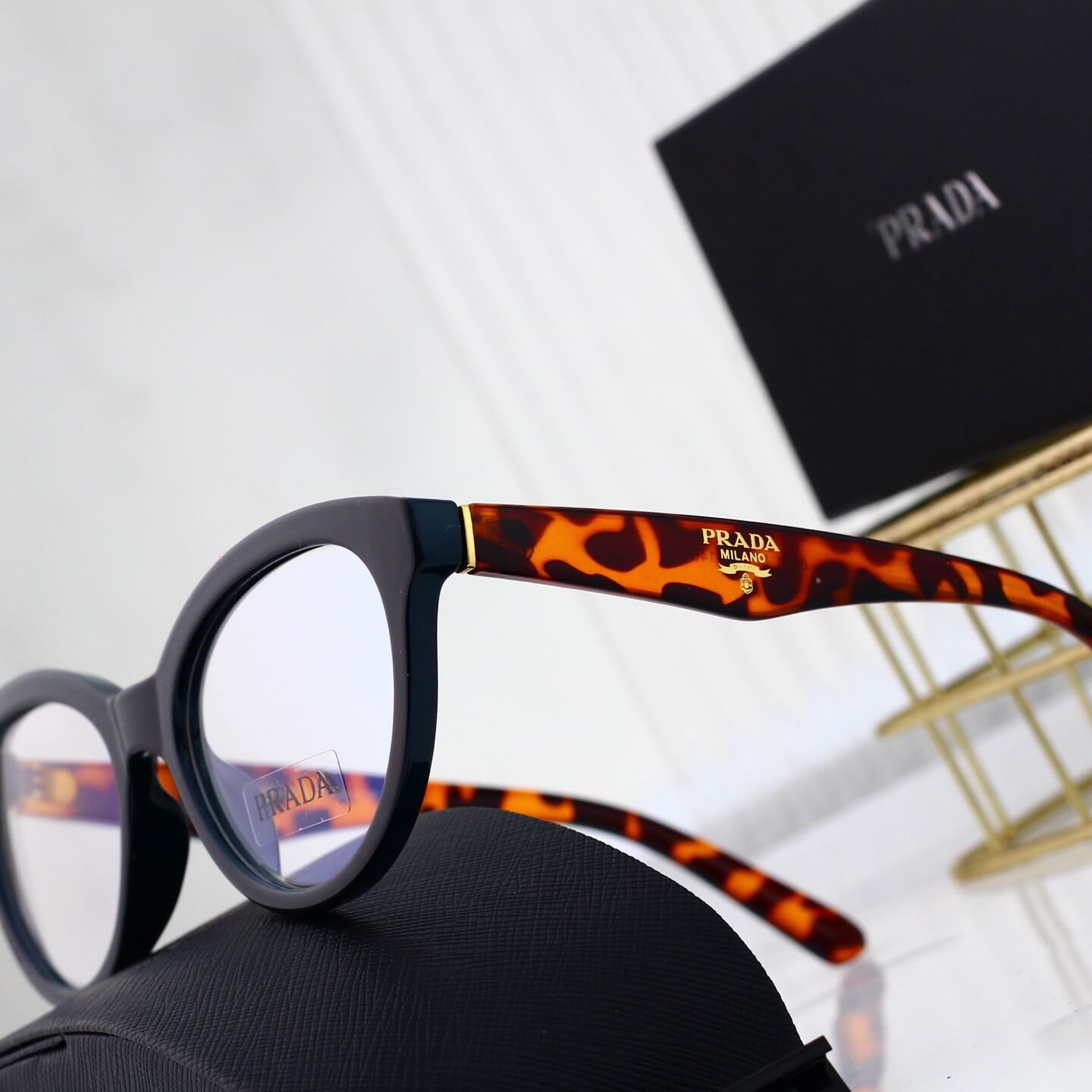 Lunettes anti-lumière bleue modernes à imprimé léopard
