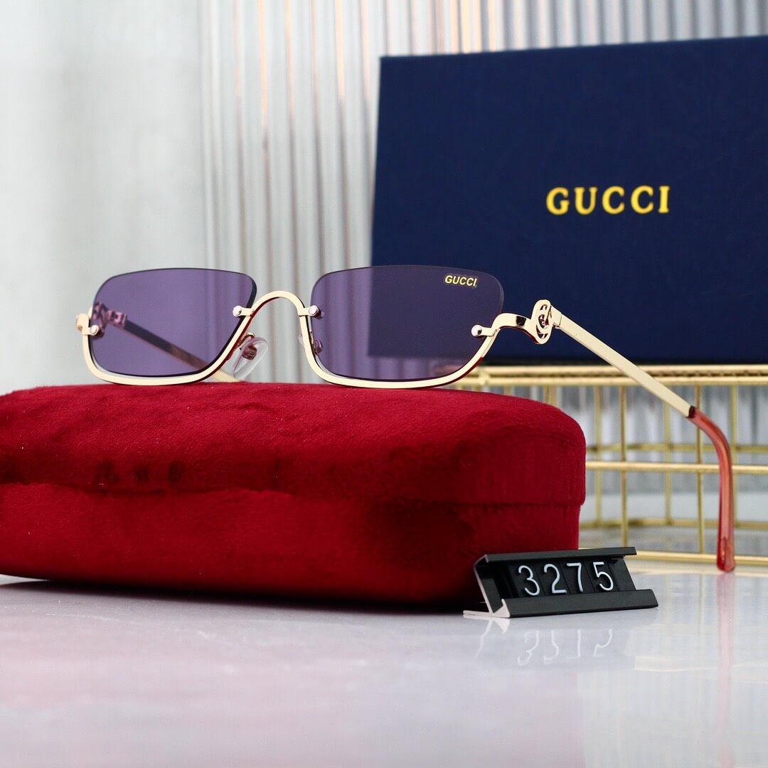 Lunettes de soleil vintage à demi-monture inférieure