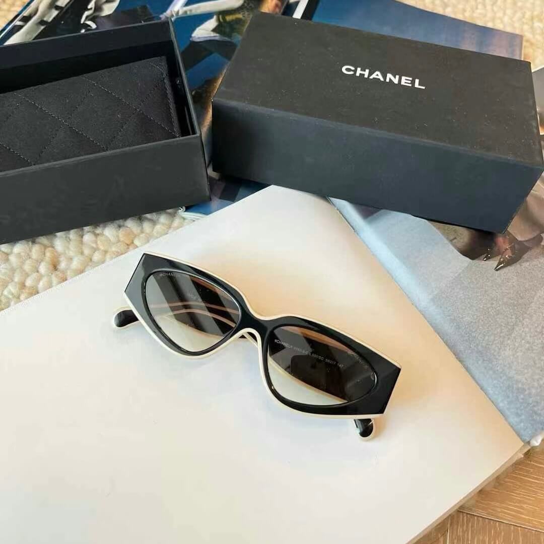 Lunettes de soleil œil de chat à monture large populaires