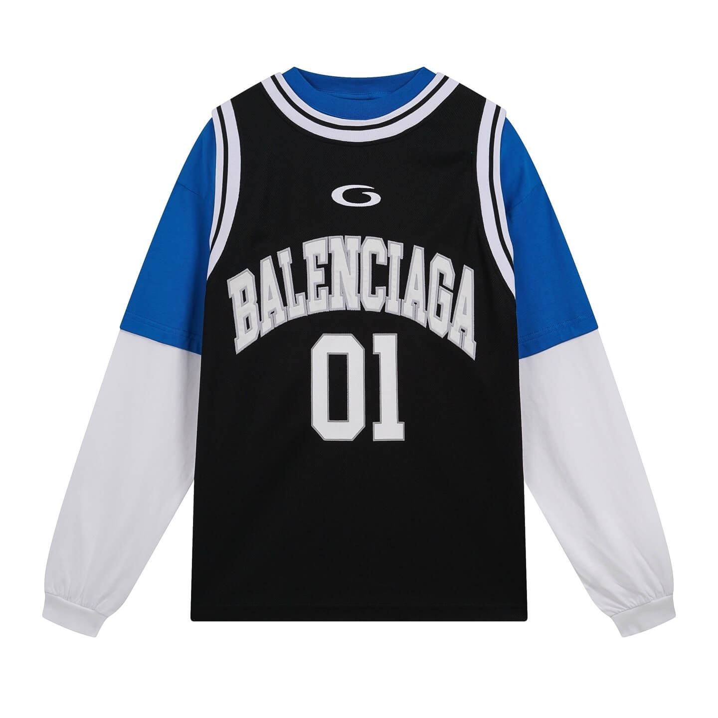 Patchwork Basketball Sweatshirt