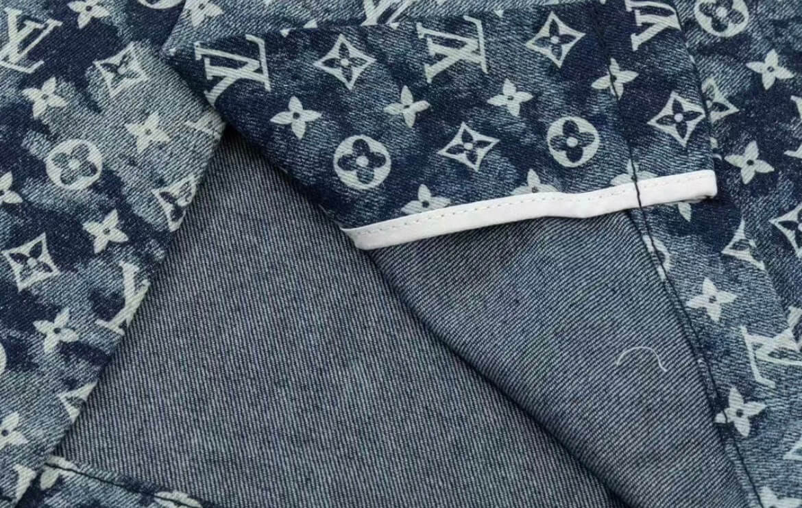 New All-Over Print Denim Shirt