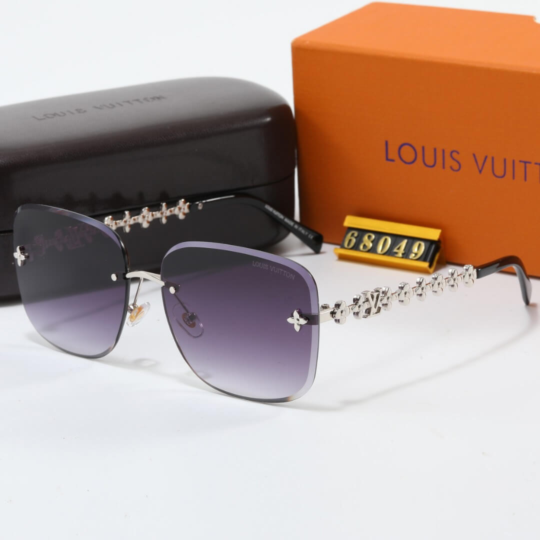 Nouvelles lunettes de soleil sans monture à branches distinctives
