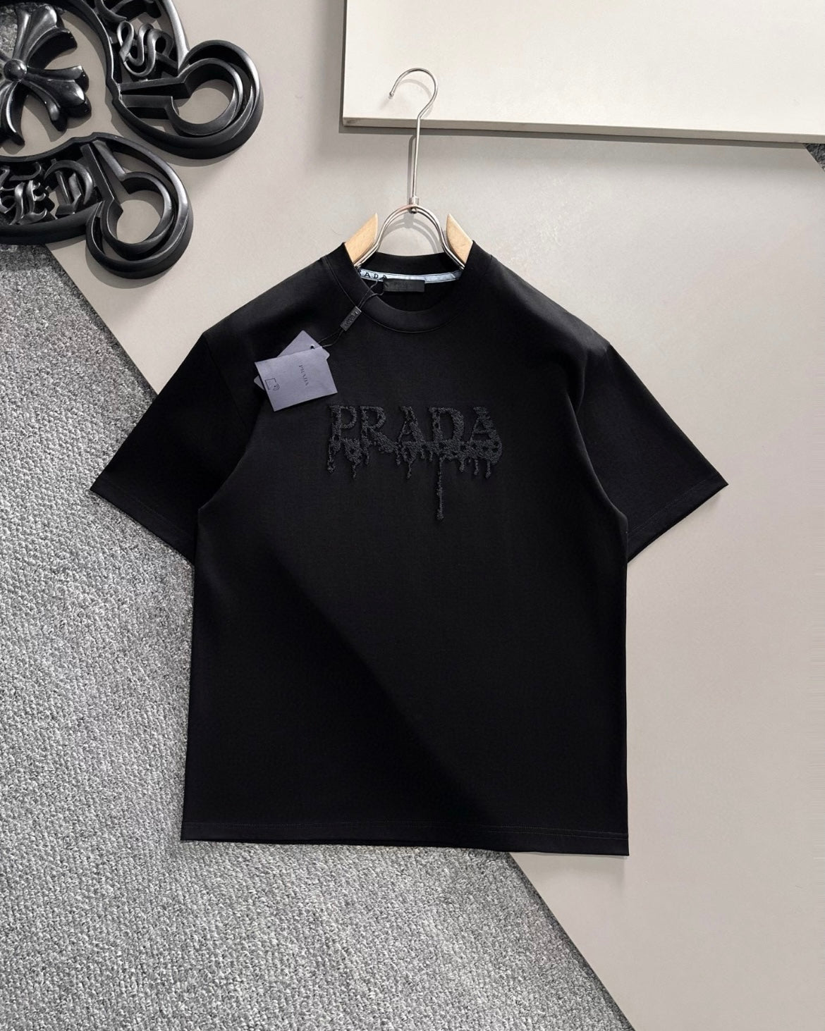 Letter Tassel Embroidered T-Shirt