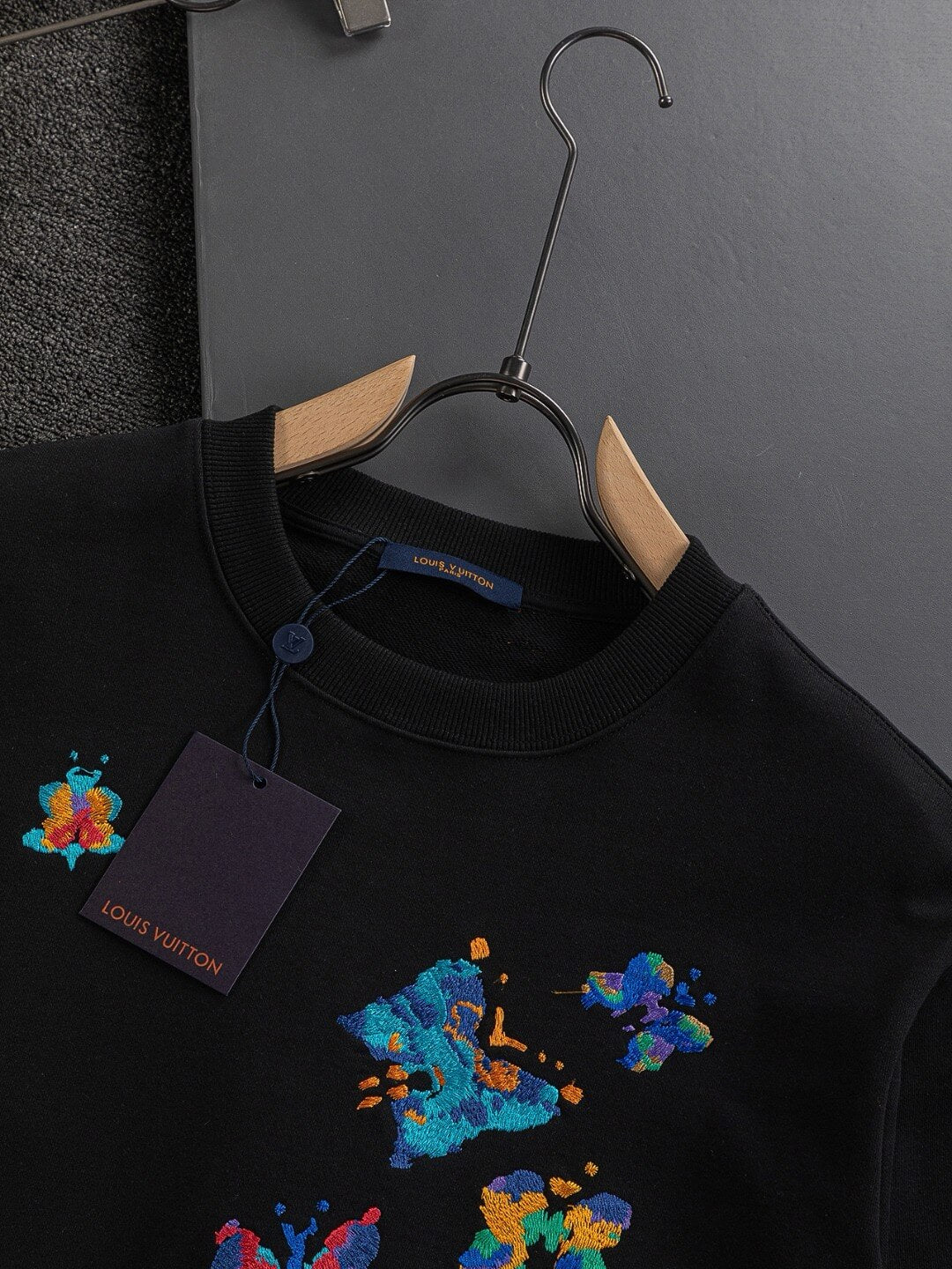 Butterfly Embroidered Sweatshirt