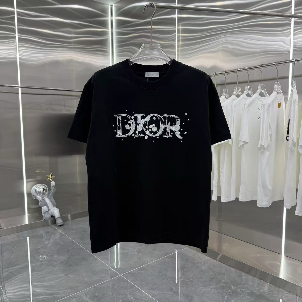 2025 New Hollow Letter Embroidered T-Shirt