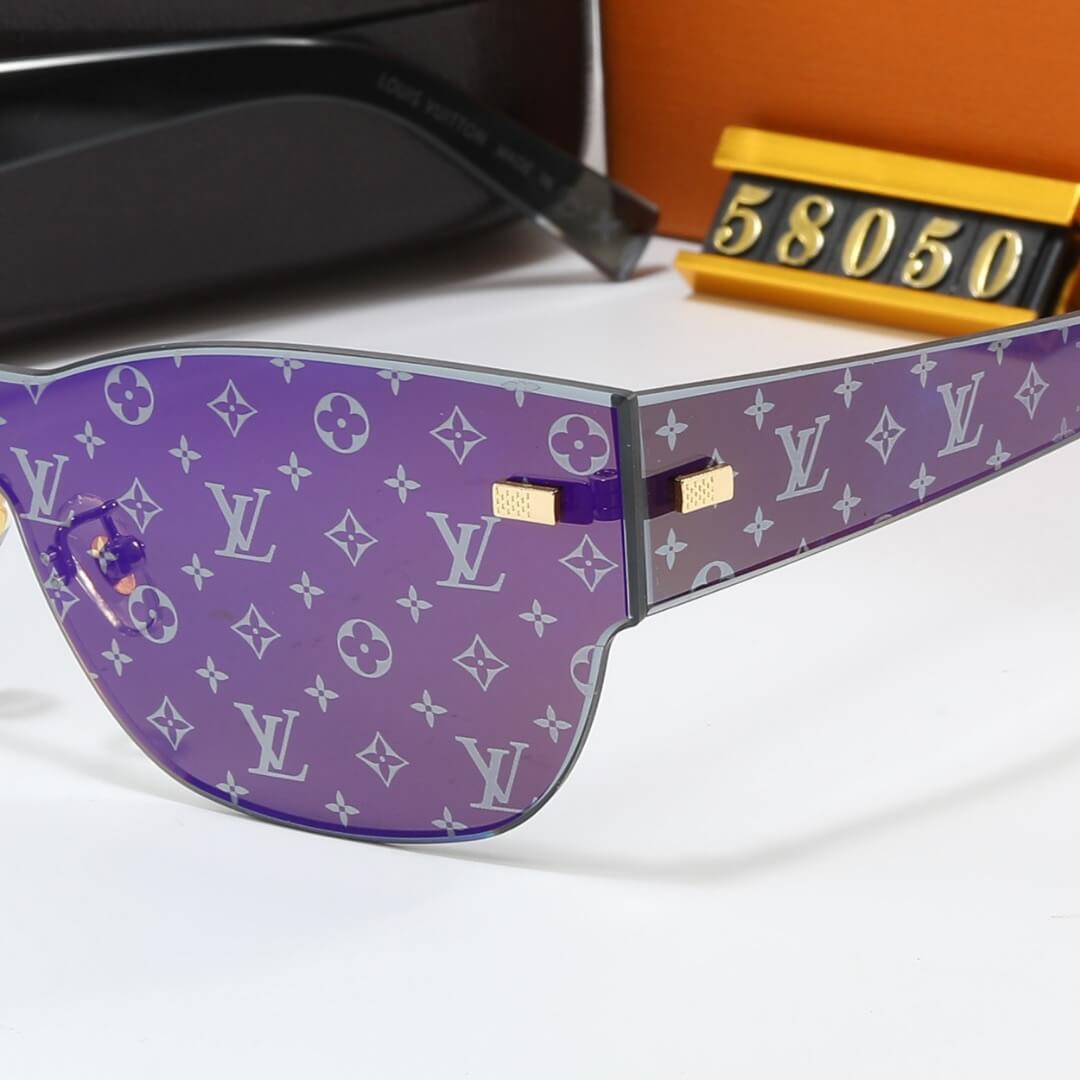 Lunettes de soleil sans monture à imprimé lettre