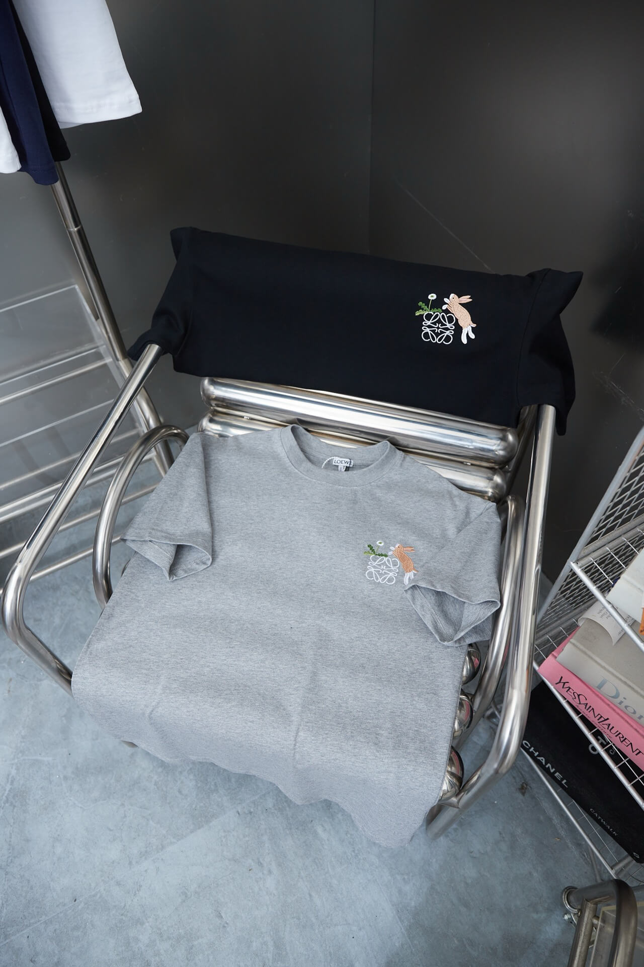 T-shirt brodé lapin