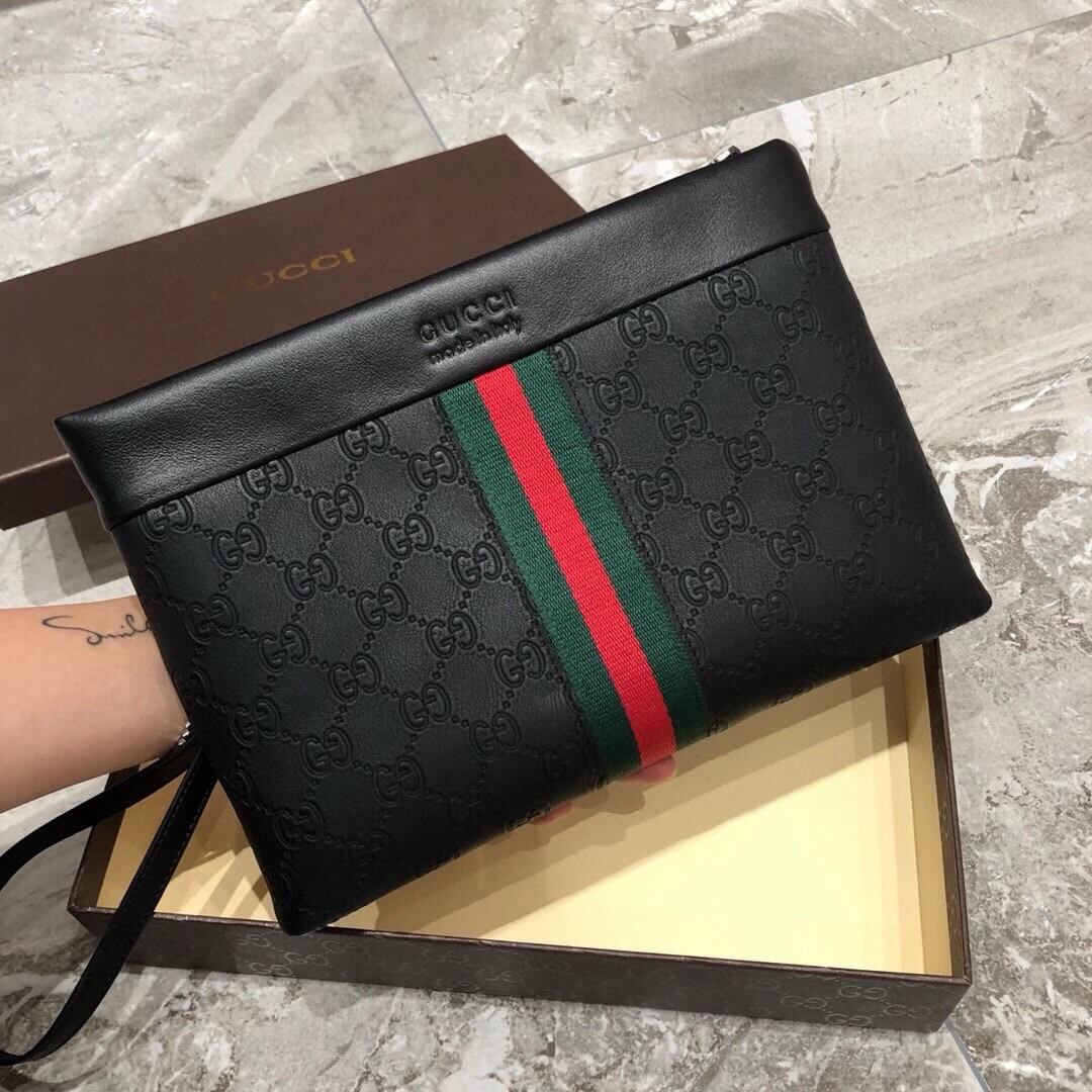 Black Monogram Pouch Bag