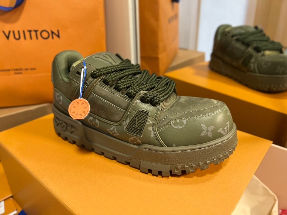 Army Green Jacquard Sneaker