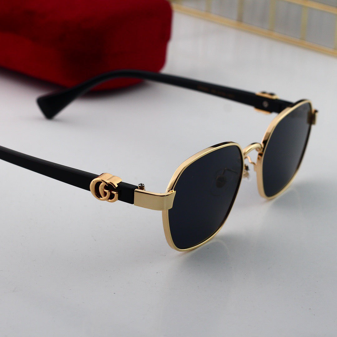 Lunettes de soleil ovales plates vintage