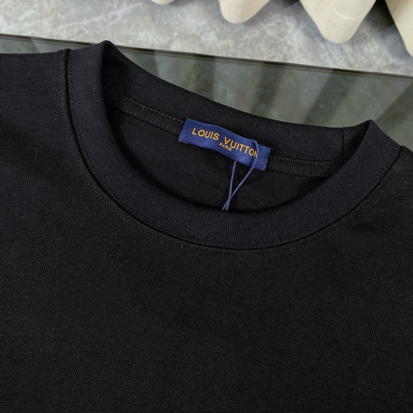 T-shirt classique avec patch monogramme