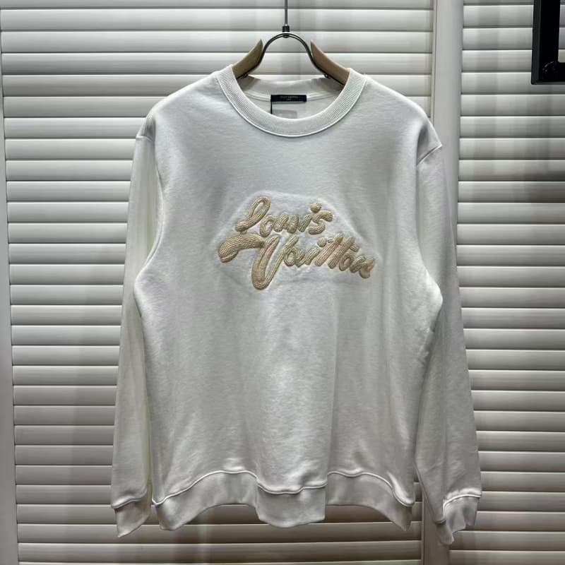 Black and White Exquisite Embroidered Sweatshirt
