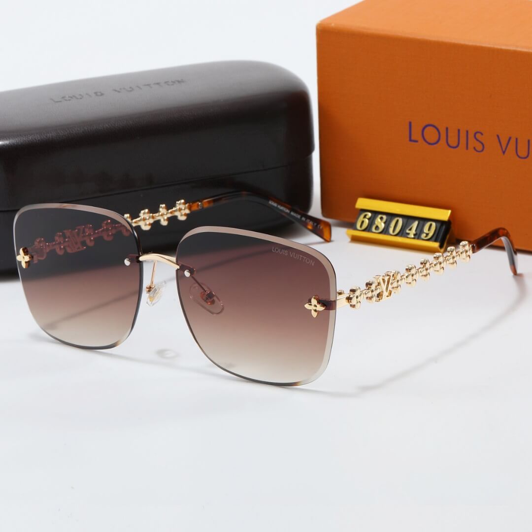 Nouvelles lunettes de soleil sans monture à branches distinctives