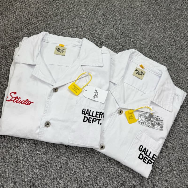 2025 White Embroidered Denim T-Shirt