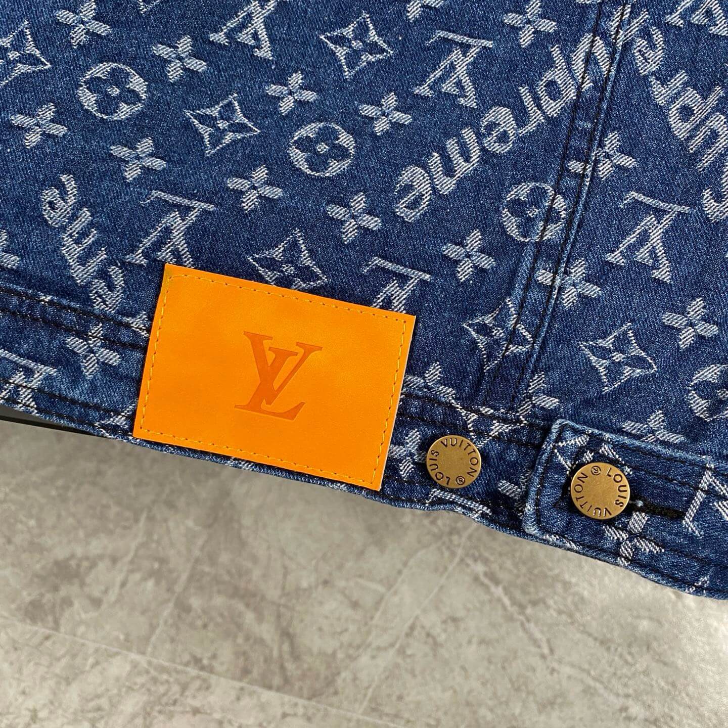 Classic All-Over Print Denim Jacket