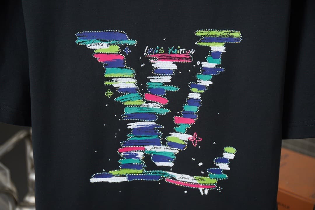 Letter Rainbow Rhinestone T-Shirt