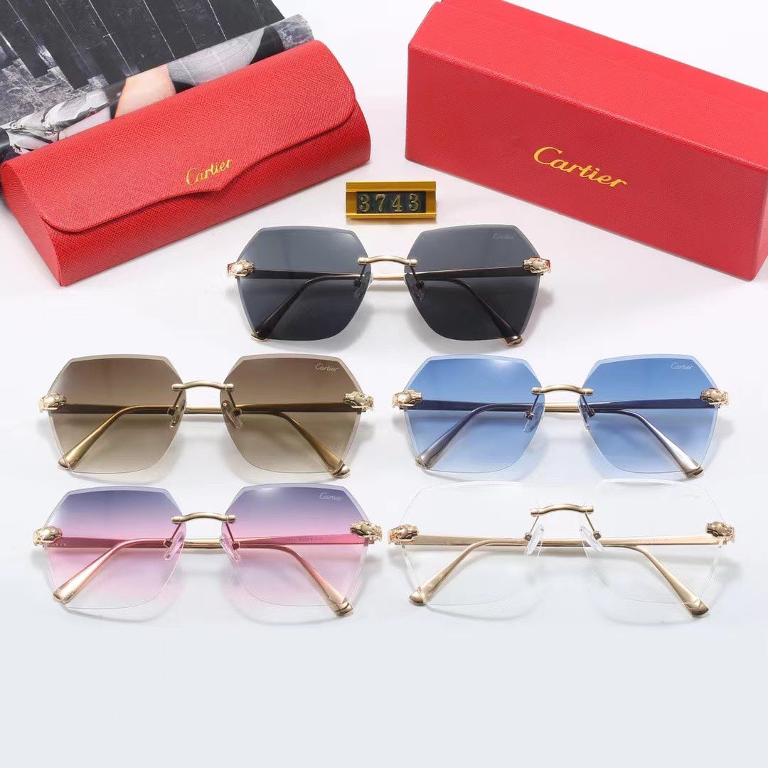 Lunettes de soleil sans monture