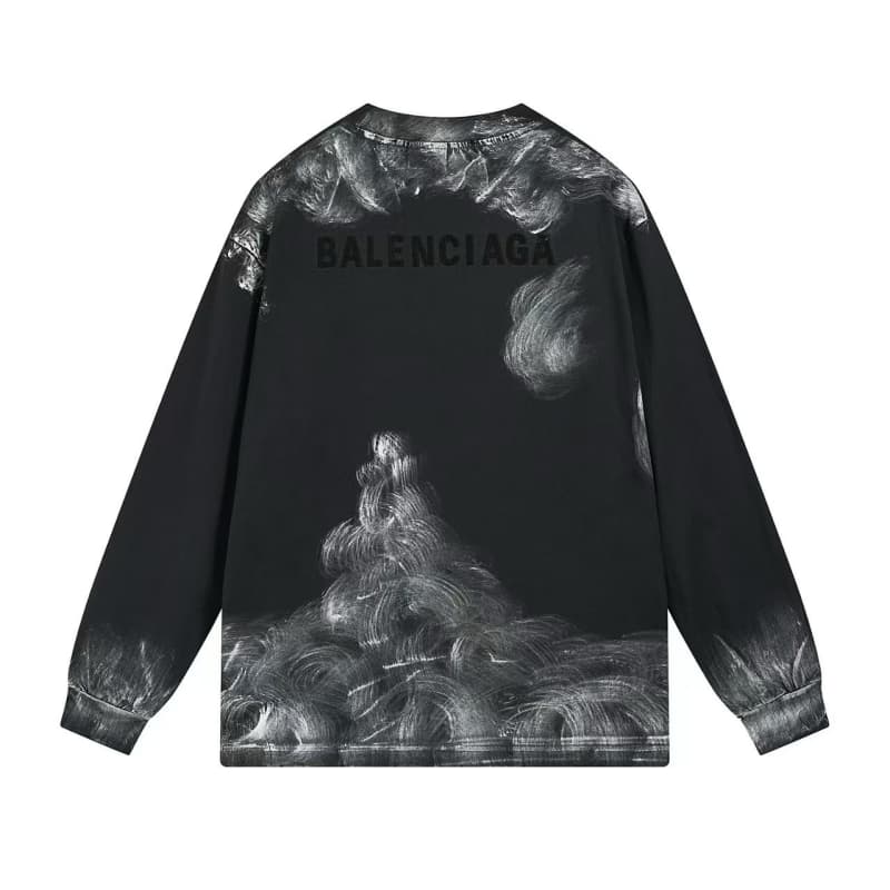 Vintage Letter Embroidery Graffiti Long Sleeve