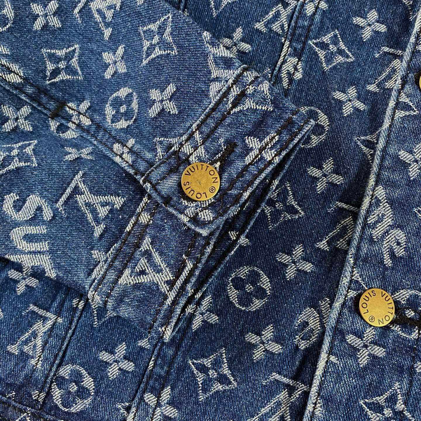 Classic All-Over Print Denim Jacket