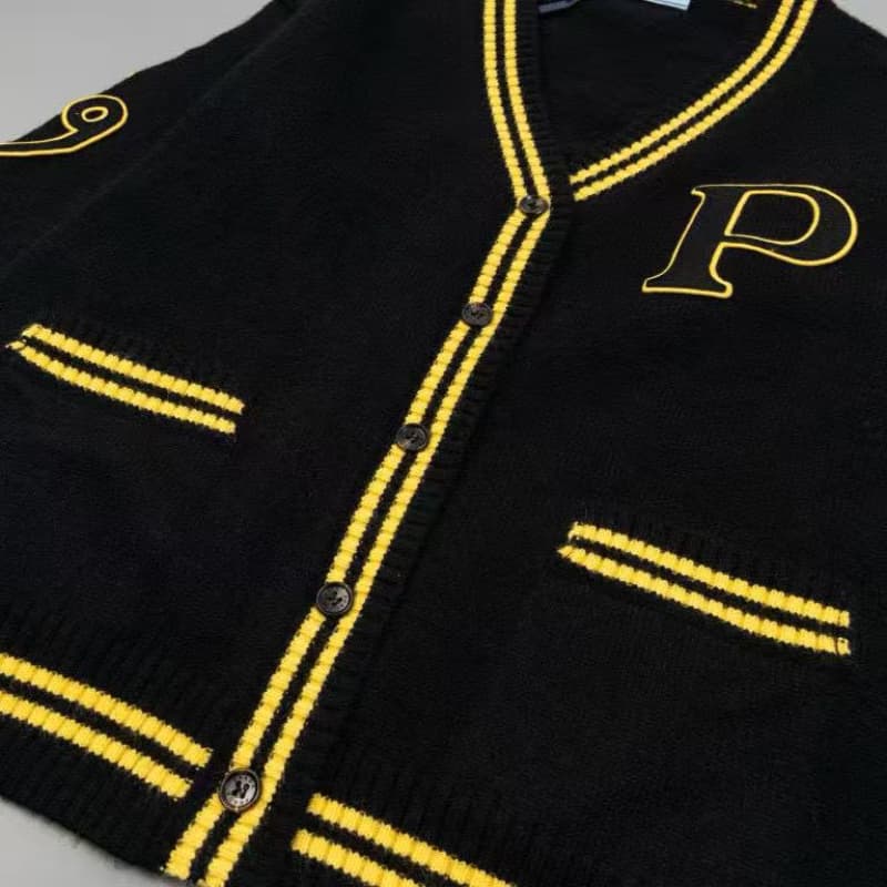 Patchwork Knitted Wool Cardigan Jacket