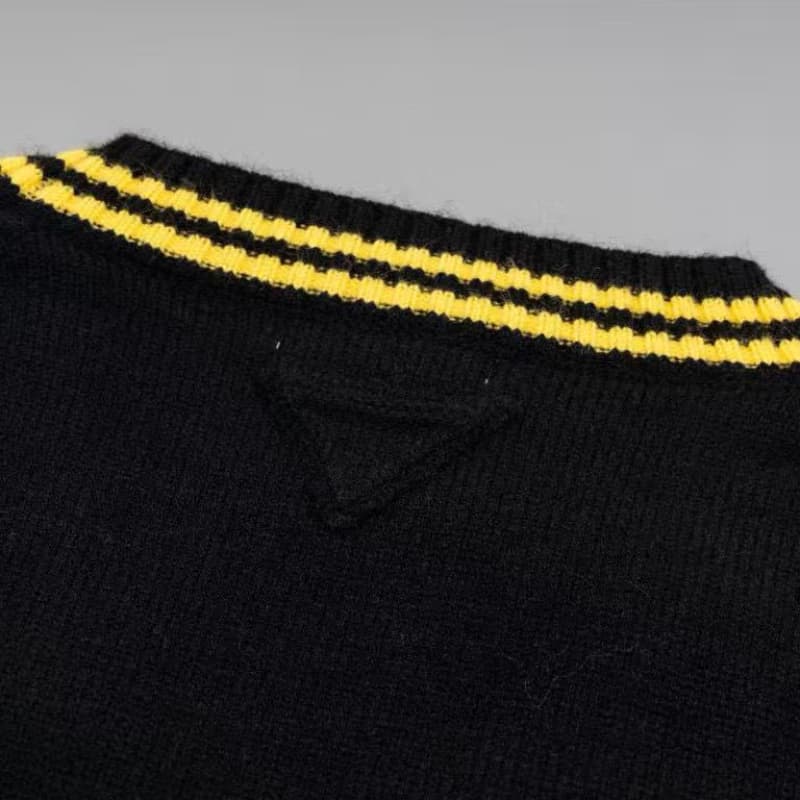 Patchwork Knitted Wool Cardigan Jacket