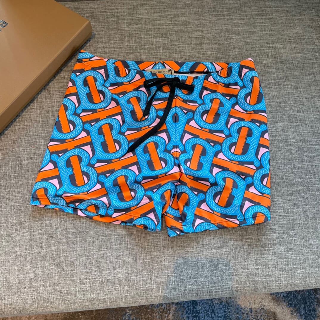 Colorful All-Over Print Swim Trunks