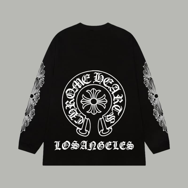 Classic Sanskrit Print Cotton Long Sleeve Shirt