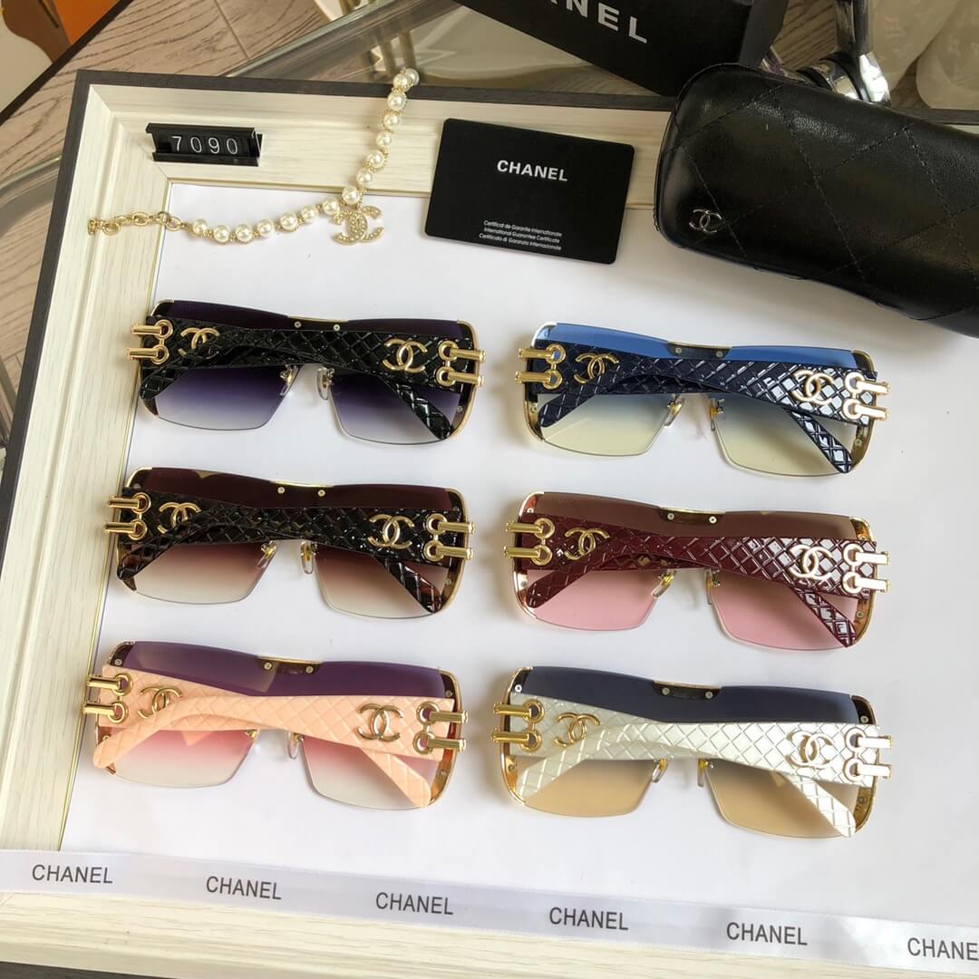 Lunettes de soleil monobloc sans monture à design dégradé