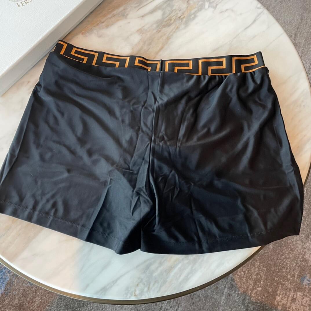 Waist Stripe Swim Trunks