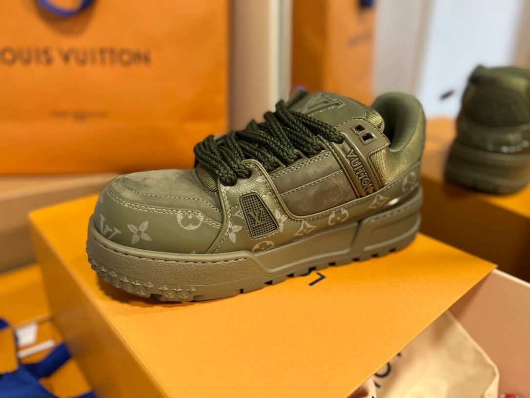 Army Green Jacquard Sneaker