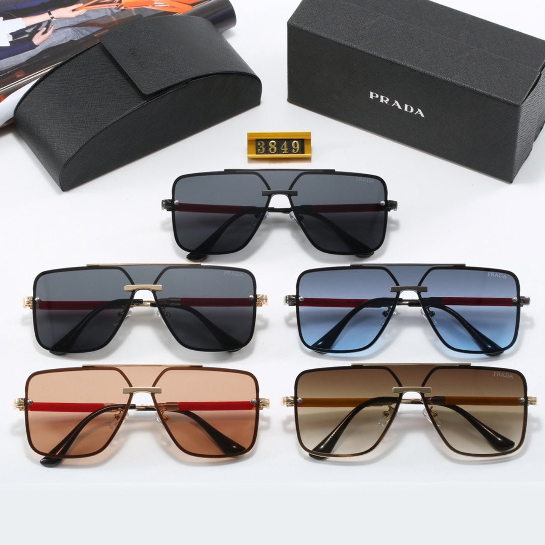 Lunettes de soleil classiques à monture métallique