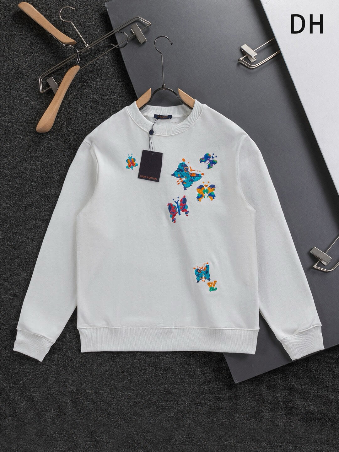 Butterfly Embroidered Sweatshirt