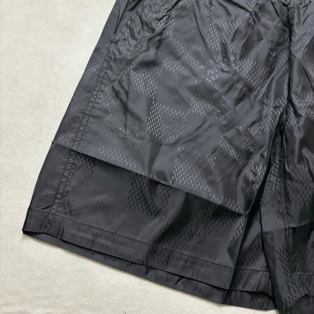 Checkerboard Design Swim Trunks