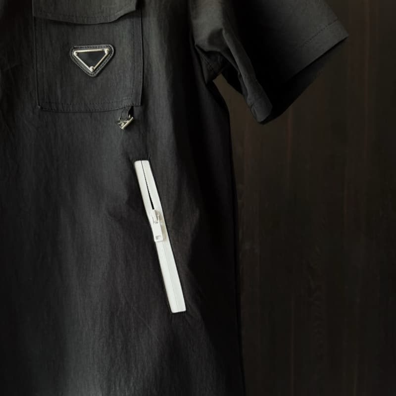 Hooded Zipper Pocket T-Shirt