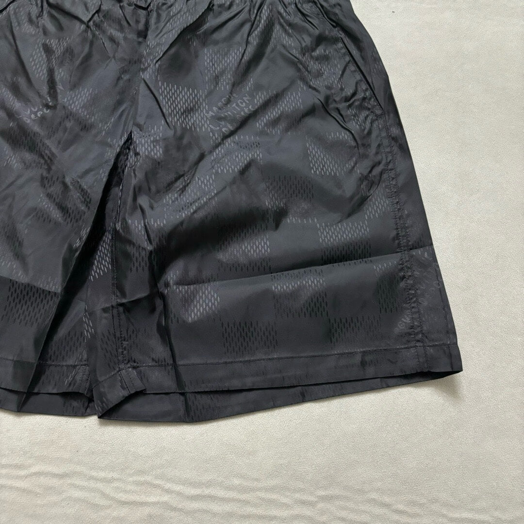 Checkerboard Design Swim Trunks
