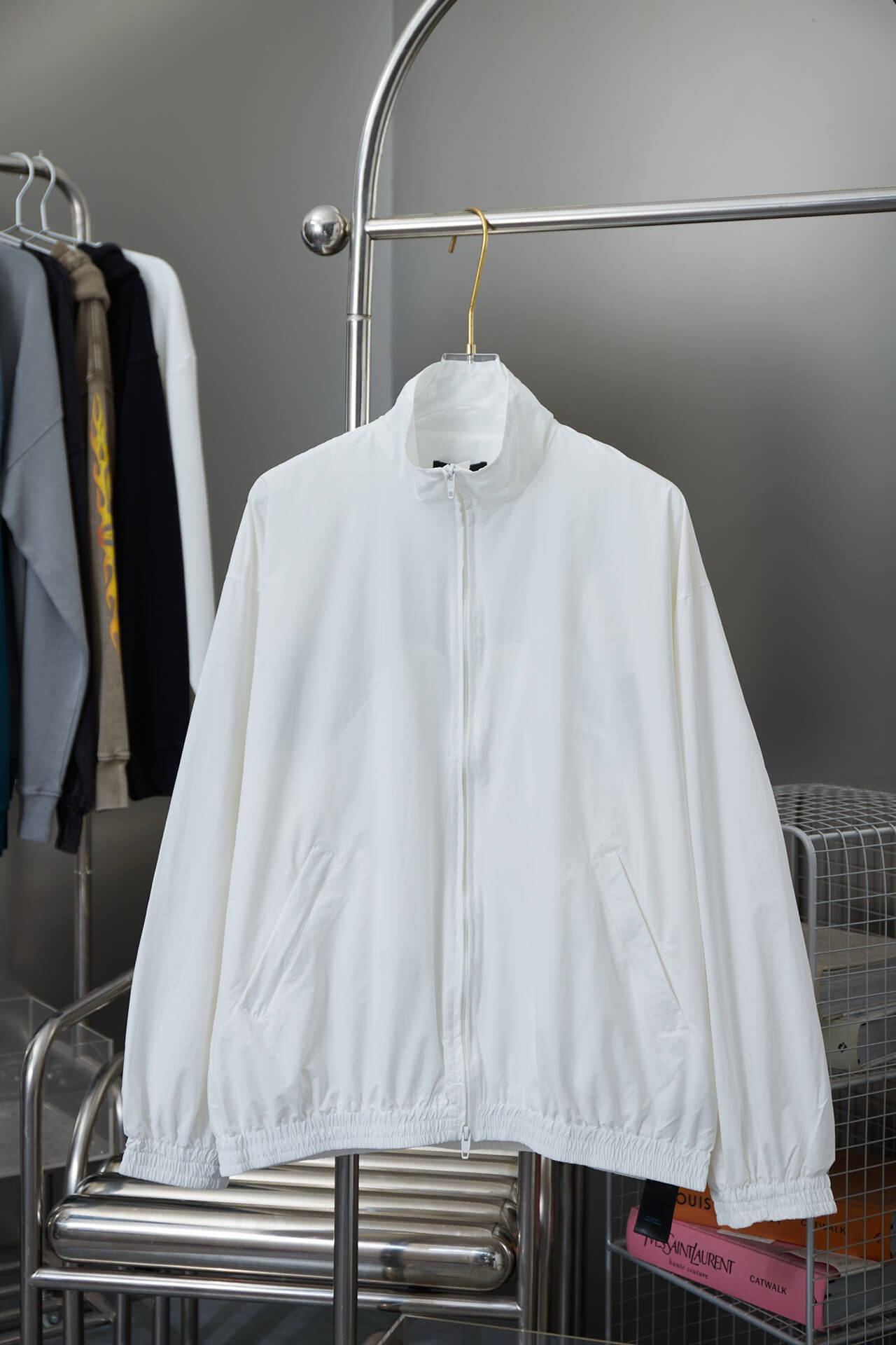 Black Lette Shell Jacket