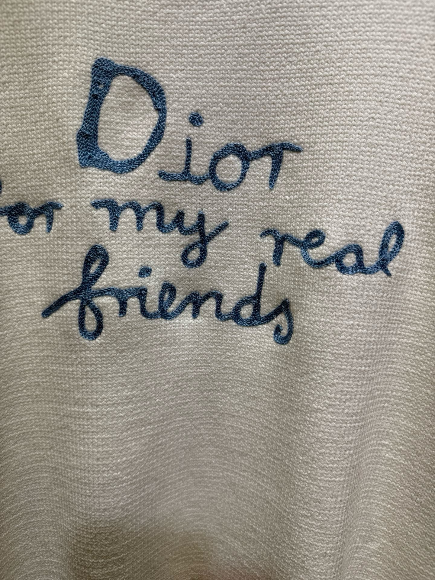 Wool Embroidered Knit Sweatshirt